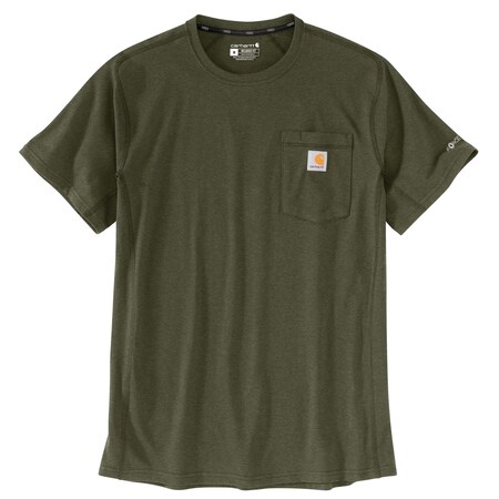 Carhartt Men's TK4616 M Force RlxdFit MW SS Pkt 2XL TLL Short Sleeve Relaxed Basil Heather TK4616-M / 104616-G732XLTLL
